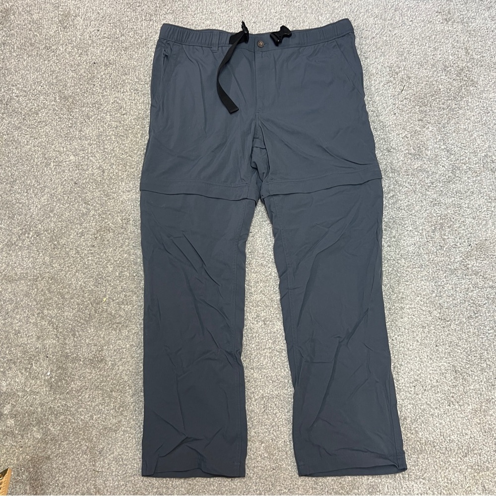 Duluth Trading Pants Mens Large 30 Lx32 Blue Belted Convertible Outdoor Nylon